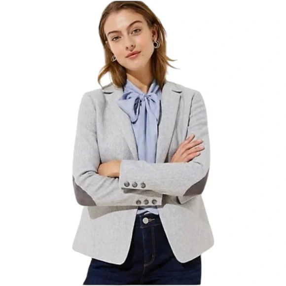 LOFT Jackets Coats Loft Womens Size Herringbone Knit